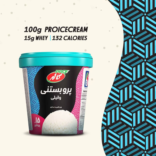 پرو بستنی پروتئین وی کاله وانیلی