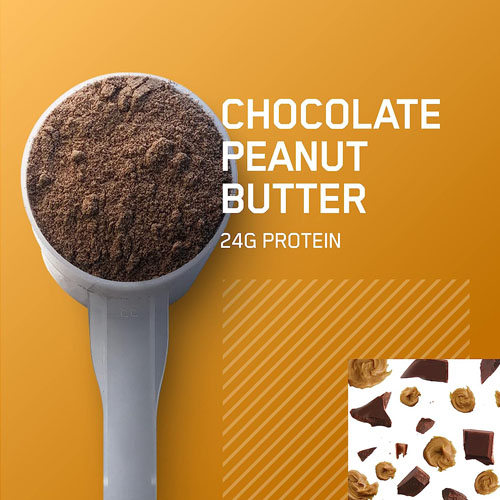 پودر پروتئین کازئین اپتیموم نوتریشن کره بادام زمینی شکلاتی